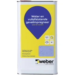 Weber.klin Gevelimpregneermiddel Hamoline voor buitengevels transparant 5 liter