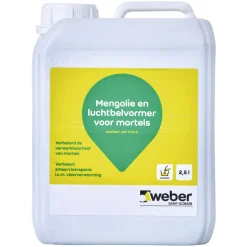 Weber Mengolie en Luchtbelvormer voor Mortels 2,5L