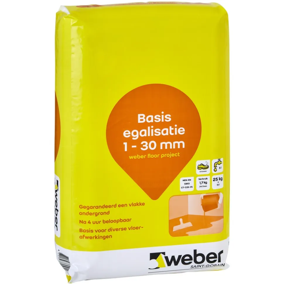 Weber Project Basis Egalisatie 1-30 mm 25kg