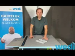 wedi Fundo Gootafvoer DN40 Horizontaal