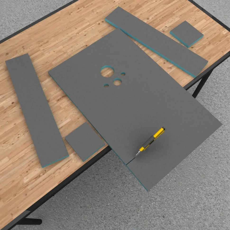 wedi I-board Toiletplaat 1200x1245x20mm