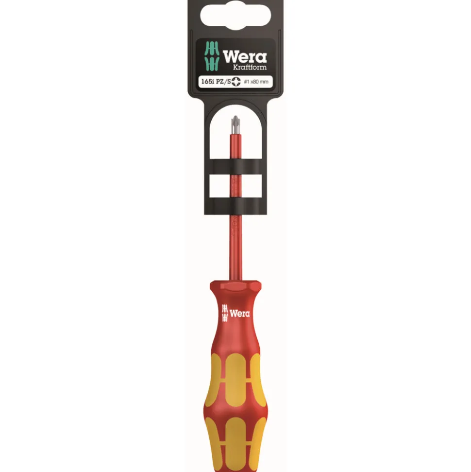 Wera 165 i PZ/S SB VDE Geïsoleerde Schroevendraaier PlusMinus-Schroeven 1x80mm