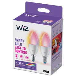 WiZ Led Kaarslamp E14 40W Mat 2st