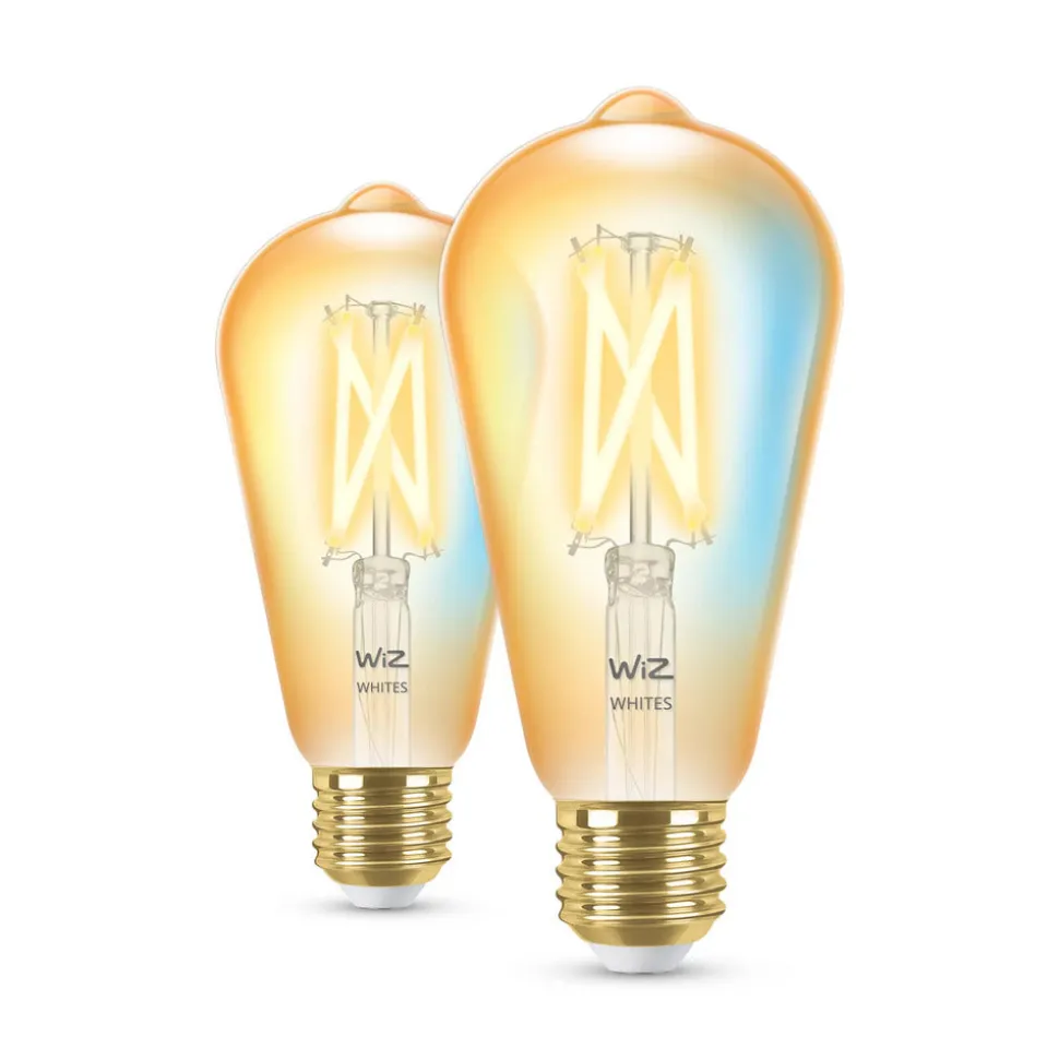 WiZ Led Lamp Edison Filament E27 50W Wit 2st