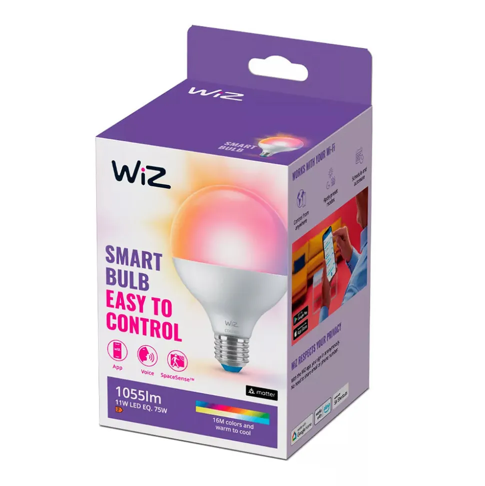 WiZ Led Lamp Globe E27 75W Wit