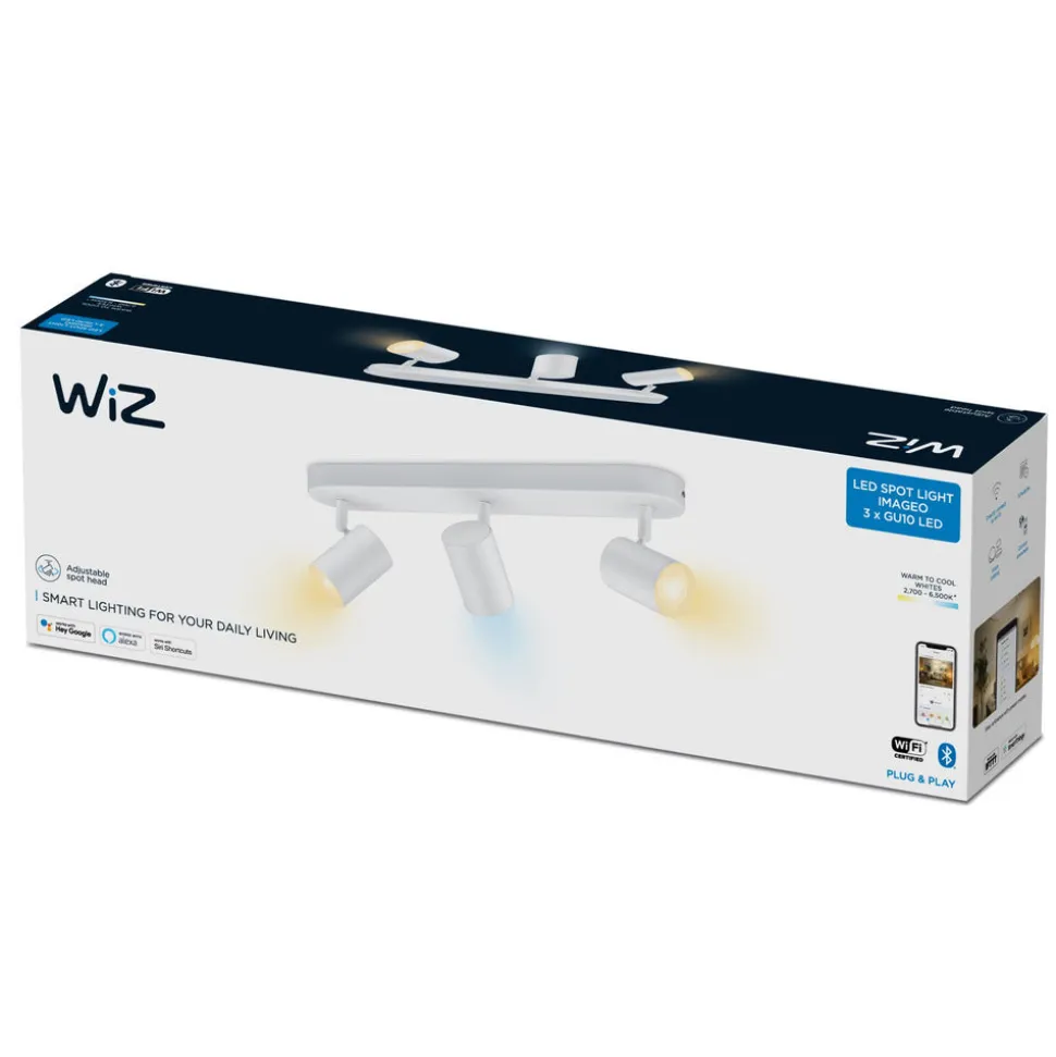 WiZ Led Opbouwspot Imageo Wit 3 Spots