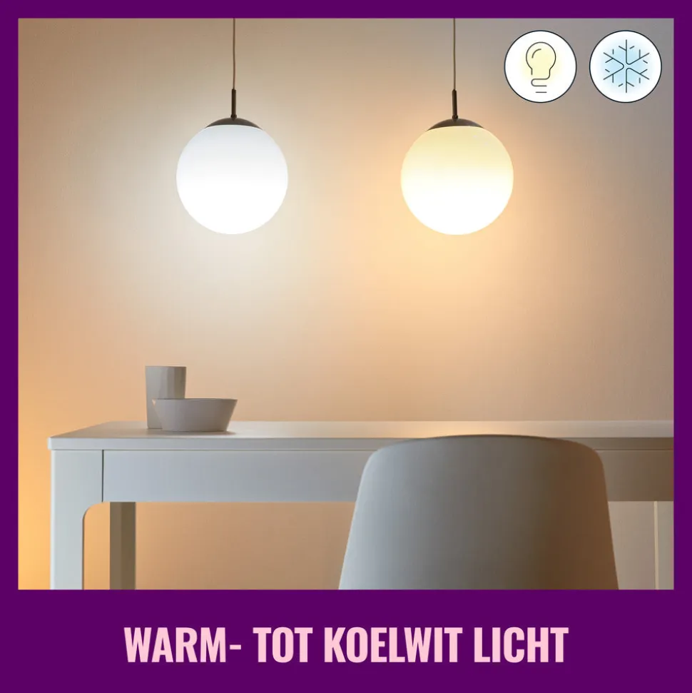 WiZ Slimme LED-Lamp E27 60W A60 Gekleurd en Wit Licht Mat 2st