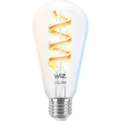 WiZ Slimme LED-Lamp E27 40W Edison Filament Gekleurd en Wit Licht Transparant