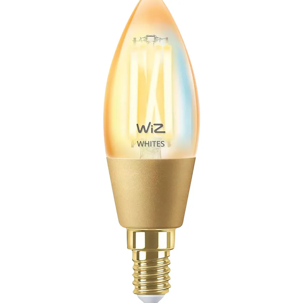 WiZ Slimme LED-Lamp E27 25W Filament C35 Warm tot Koelwit Licht Goud