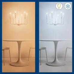 WiZ Slimme LED-Lamp E27 60W Filament C35 Warm tot Koelwit Licht Transparant