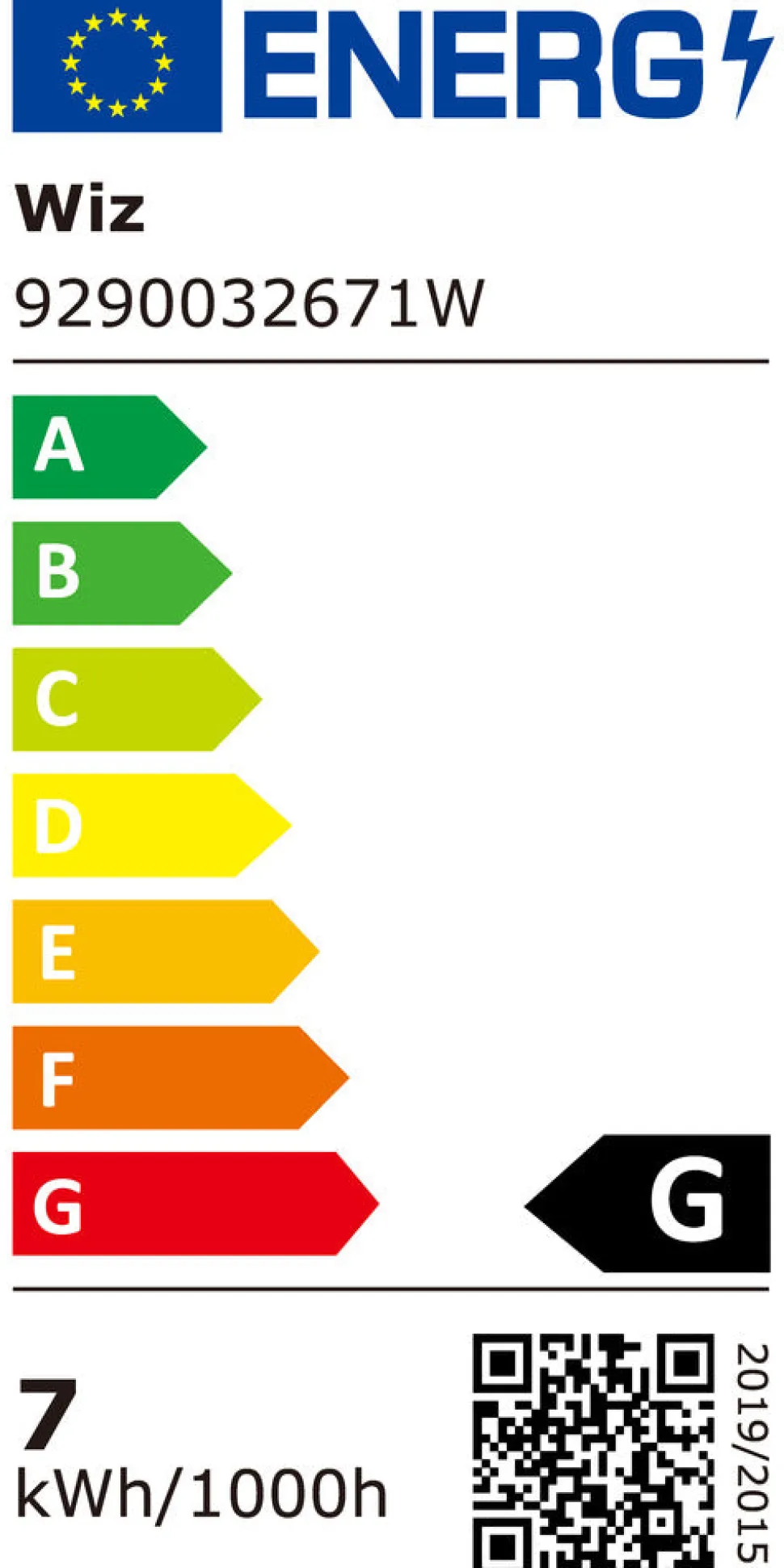 WiZ Slimme LED-Lamp E27 40W Filament A60 Gekleurd en Wit Licht Transparant
