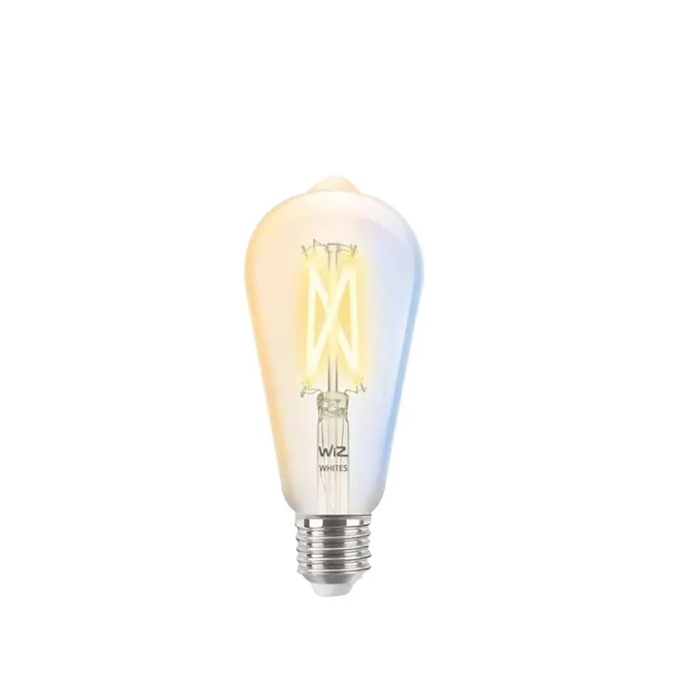 WiZ Slimme LED-Lamp E27 60W Filament ST64 Warm tot Koelwit Licht Transparant