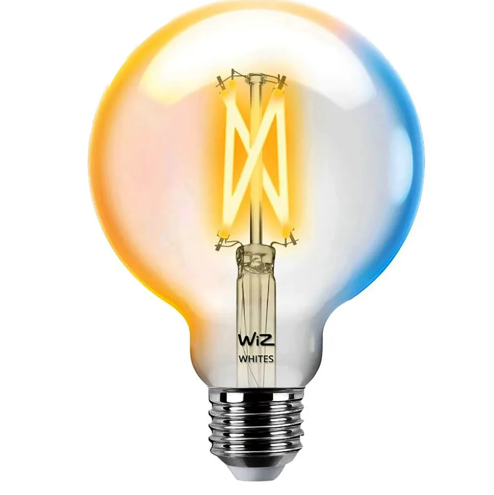 WiZ Slimme LED-Lamp E27 60W Globe Filament Warm Tot Koelwit Licht Transparant