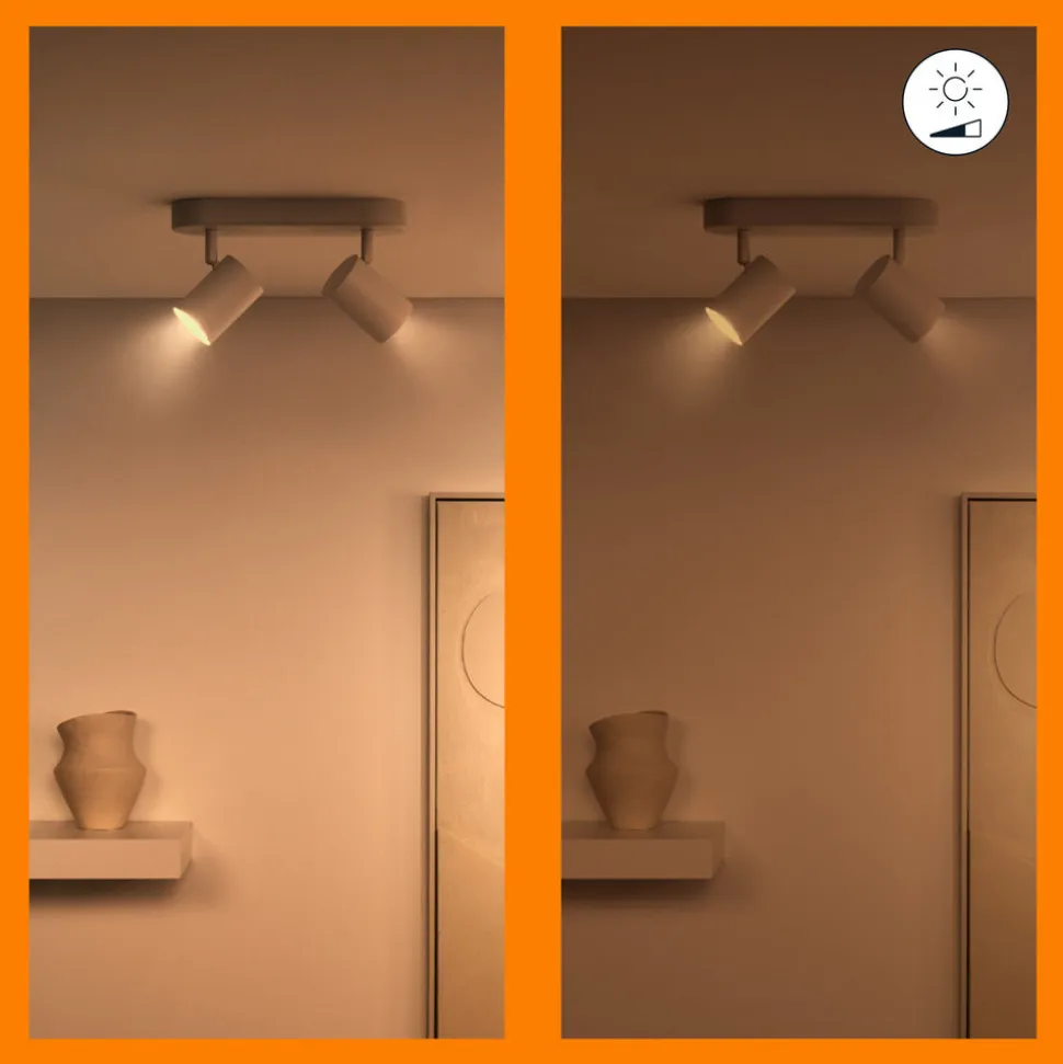 WiZ Slimme LED-Opbouwspot Draaibaar 5W Warm tot Koelwit Licht Imageo Wit 2st