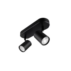 WiZ Slimme LED-Opbouwspot Draaibaar 5W Warm tot Koelwit Licht Imageo Zwart 2st