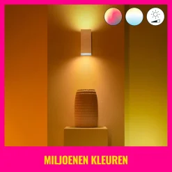 WiZ Slimme LED-Wandlamp Up and Down GU10 5W Gekleurd en Wit Licht Wit 2st