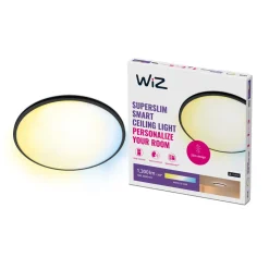 WiZ Superslim LED-Plafondlamp 14W Warm tot Koelwit Licht Zwart