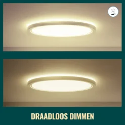 WiZ Superslim LED-Plafondlamp 14W Warm tot Koelwit Licht Zwart