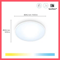 WiZ Superslim LED-Plafondlamp 14W Warm tot Koelwit Licht Wit