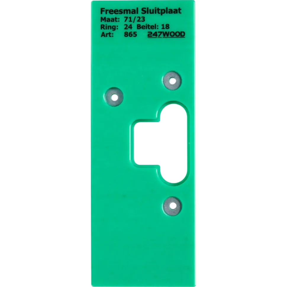 247WOOD Freesmal Sluitplaat Loopslot 71x23mm