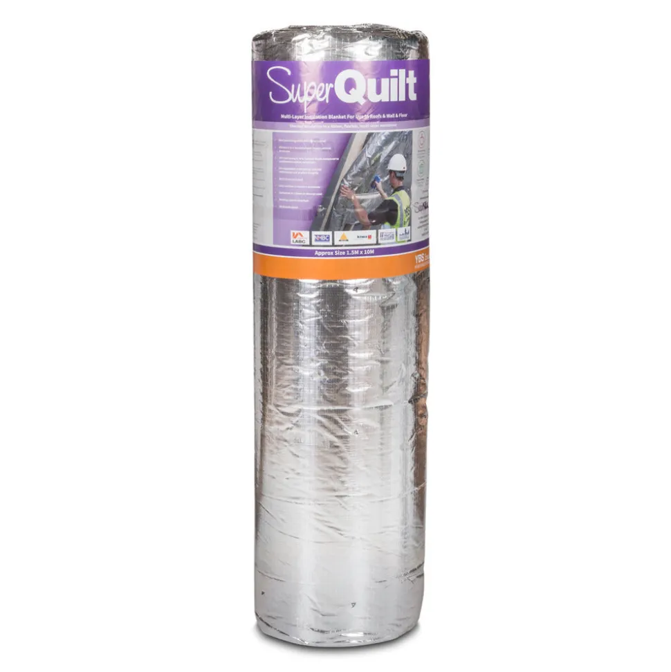 YBS SuperQuilt Reflectieisolatie 40mm Rd2,31 Dampdicht 1,5x10m 15m2