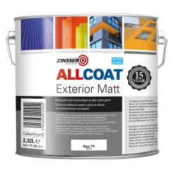Zinsser Muurverf Allcoat Exterior Mat Base TR 2,325L