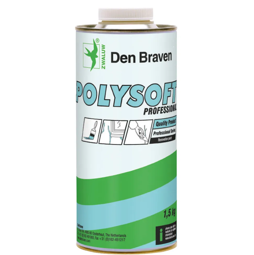Zwaluw Polysoft Plamuur Wit 1,5kg